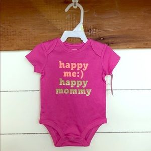 Baby girl short sleeve onesie